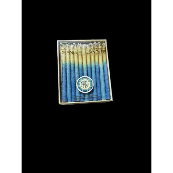 2 sets Rite Lite Blue & Natural Chanukah Candles, 45 CT - Picture 2 of 3